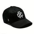 Rex Club | The Rex Club Monogram is a black cotton baseball cap with an interlocking white "DC" logo on the front and a small crowned white "R" on the side. | Custom Caps | Custom Hats | Team Headwear | UK
