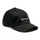 Rex Club | The Rex Club OFFSEASON 23 Slouch is a black 100% cotton slouch fit hat with "Offseason." embroidered in white on the front, shown against a white background. | Custom Caps | Custom Hats | Team Headwear | UK