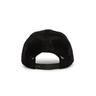 Rex Club | The Rex Club Leeds Beckett University Cricket Club Trucker is a black mesh trucker hat displayed from the back, featuring an adjustable plastic snap closure and crafted from a durable cotton and polyester blend. | Custom Caps | Custom Hats | Team Headwear | UK