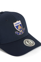 Rex Club | The Clydach CC Stretch by Rex Club is a classic navy blue adjustable cap, featuring an embroidered Claddagh GAA crest and “EST 1932” text in gold and blue, plus a silver sticker on the brim. Made from a polyester-cotton-spandex blend, this hat offers comfort and style—perfect for everyday wear. | Custom Caps | Custom Hats | Team Headwear | UK