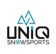 Rex Club | Logo for UNIQ Snowsports featuring a stylized blue mountain above the text "UNIQ" in black, with the letter "I" in blue. The word "SNOWSPORTS" appears below, with a blue snowflake replacing the "O". | Custom Caps | Custom Hats | Team Headwear | UK